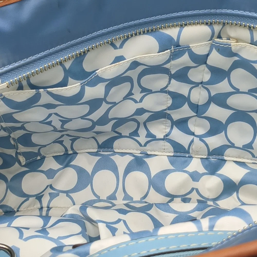 Coach nylon and suede bag 10663